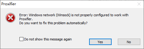 WinSock Error